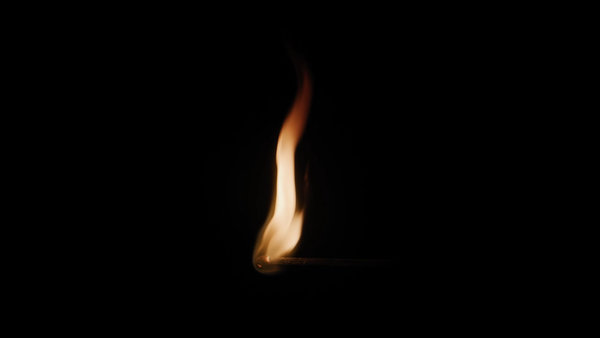 Candles & Small Flames Match Horizontal 1 vfx asset stock footage