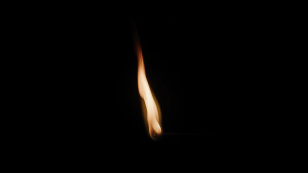 Candles & Small Flames Match Horizontal 2 vfx asset stock footage