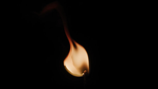 Candles & Small Flames Match Vertical 1 vfx asset stock footage
