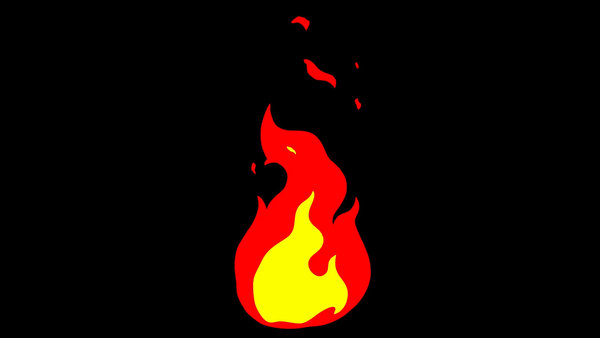 FREE - Cartoon Fire & Smoke Looping Fire 1 vfx asset stock footage
