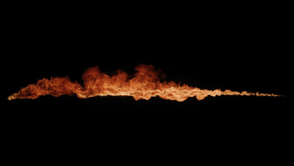 Flamethrowers Long Angled 2 vfx asset stock footage