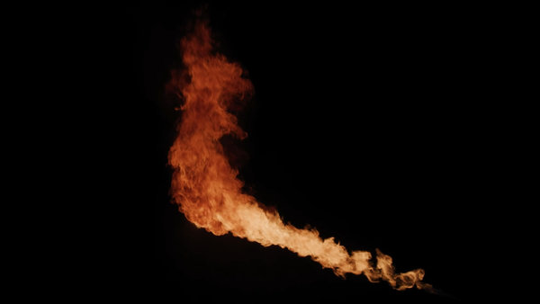 Flamethrowers Long FPV Angled 1 vfx asset stock footage