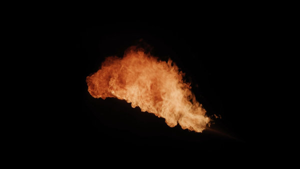 Flamethrowers Short FPV Angled 1 vfx asset stock footage