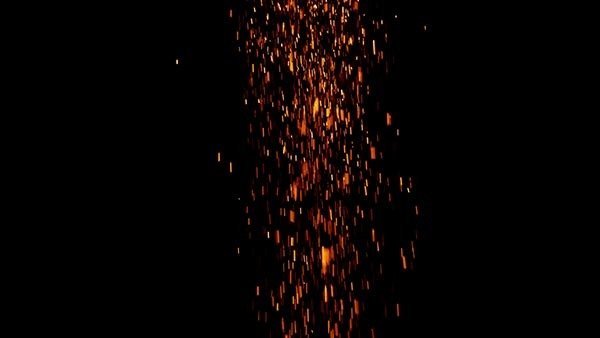Falling Sparks and Embers Falling Sparks Burst 1 vfx asset stock footage