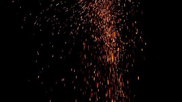 Falling Sparks and Embers Falling Sparks Burst 4 vfx asset stock footage