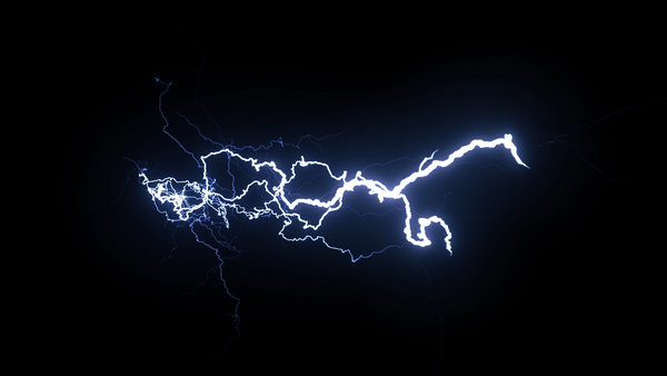 Lightning Beams Lightning Beam Off-Center 1 vfx asset stock footage