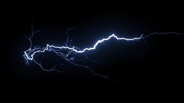 Lightning Beams Lightning Beam Off-Center 4 vfx asset stock footage