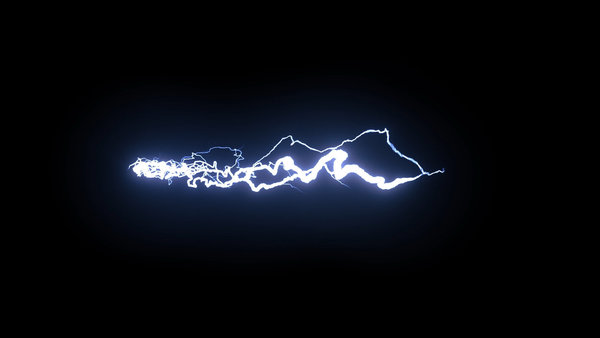 Lightning Beams Lightning Beam Off-Center 5 vfx asset stock footage