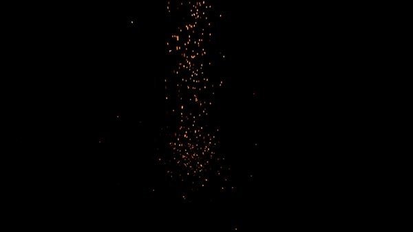Falling Sparks and Embers Landing Sparks High Angle 1 vfx asset stock footage