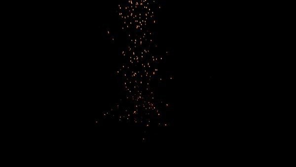 Falling Sparks and Embers Landing Sparks High Angle 3 vfx asset stock footage