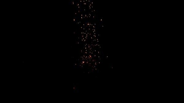 Falling Sparks and Embers Landing Sparks High Angle 7 Continuous vfx asset stock footage