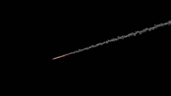 Meteors Small Meteor Side Close 1 vfx asset stock footage