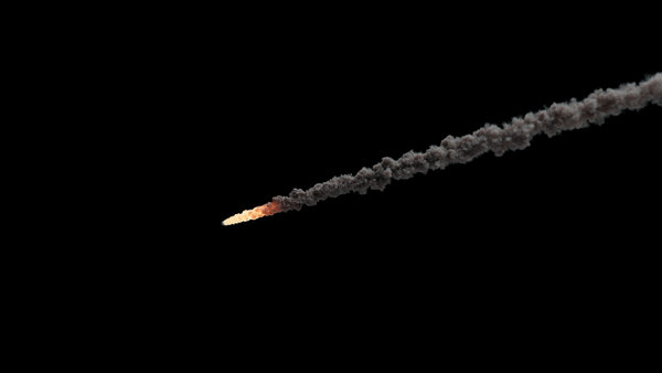 Meteors Large Meteor Side Wide 1 vfx asset stock footage