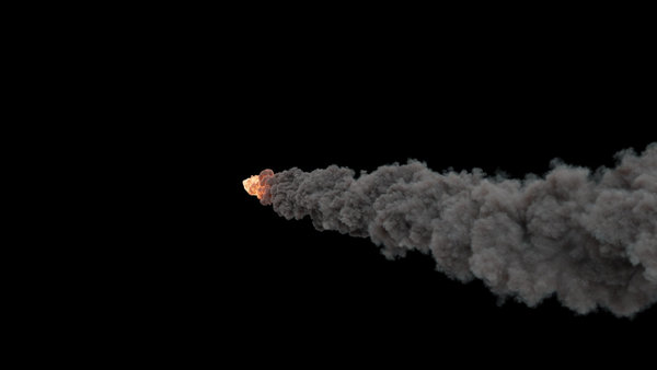 Meteors Large Meteor Away From Cam vfx asset stock footage