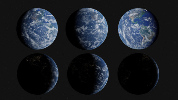 Solar System Planets Planet Earth vfx asset stock footage