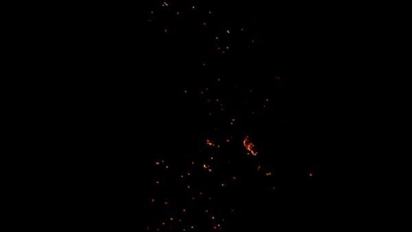 Fire Embers Rising Embers Wide 7 vfx asset stock footage