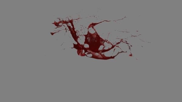 Blood Hits Blood Burst 13 vfx asset stock footage