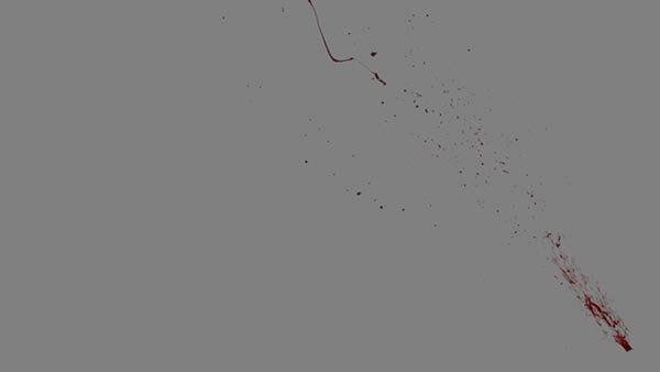 Blood Hits Diagonal Blood Hit 6  vfx asset stock footage