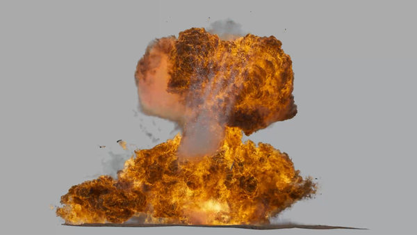 Gas Explosions Vol. 3 Gas Explosion 5 vfx asset stock footage