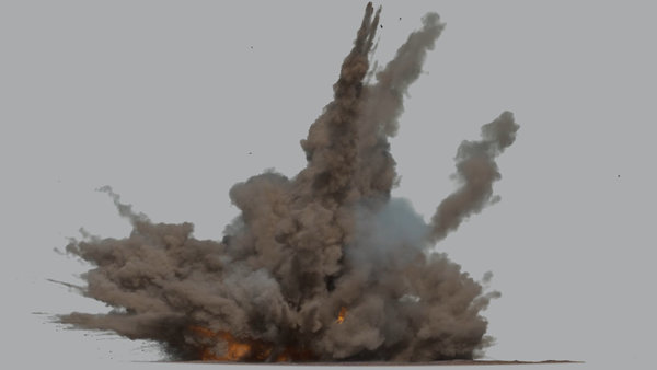Fiery Dust Explosions Multi Dust Explosion 1 vfx asset stock footage