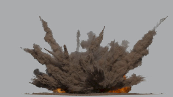Fiery Dust Explosions Multi Dust Explosion 3 vfx asset stock footage