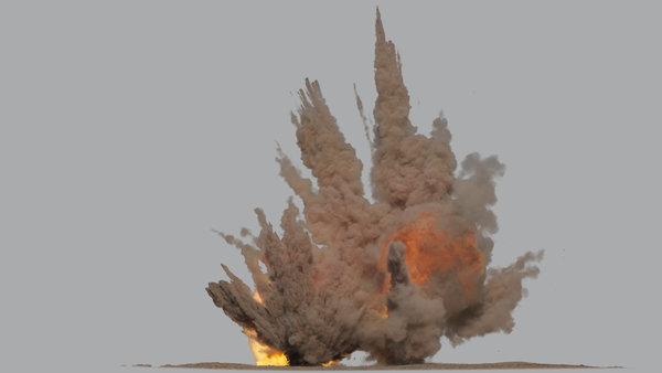 Fiery Dust Explosions Multi Dust Explosion 4 vfx asset stock footage