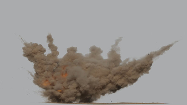 Fiery Dust Explosions Multi Dust Explosion 5 vfx asset stock footage