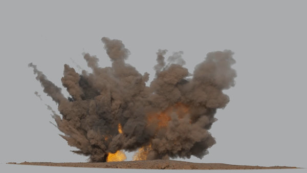Fiery Dust Explosions Multi Dust Explosion 6 vfx asset stock footage