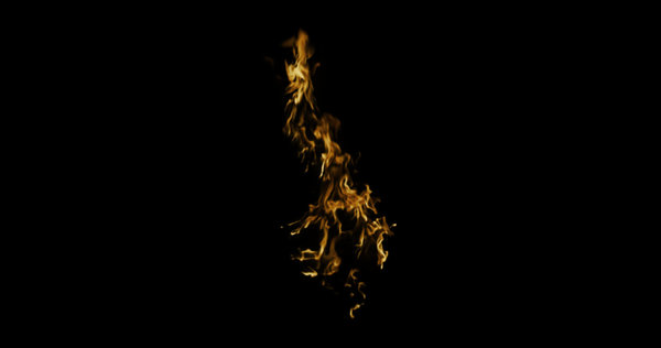 Body Fire Burning Small Patch 3 vfx asset stock footage