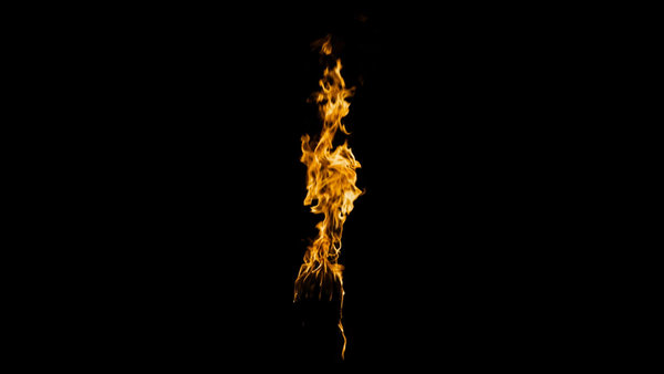 Body Fire Burning Head Front Calm 2 vfx asset stock footage