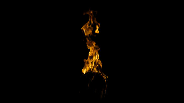 Body Fire Burning Head Side Calm 1 vfx asset stock footage