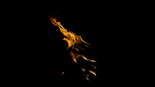 Body Fire Burning Head Side Windy 4 vfx asset stock footage