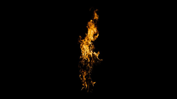 Body Fire Burning Torso Calm 1 vfx asset stock footage