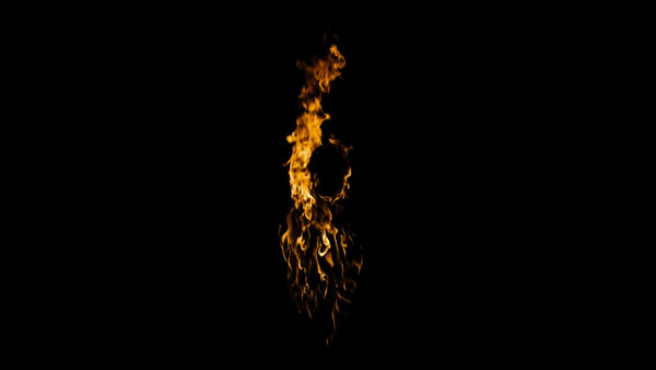 Body Fire Burning Torso Calm 2 vfx asset stock footage