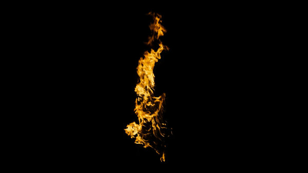 Body Fire Burning Torso Windy 5 vfx asset stock footage
