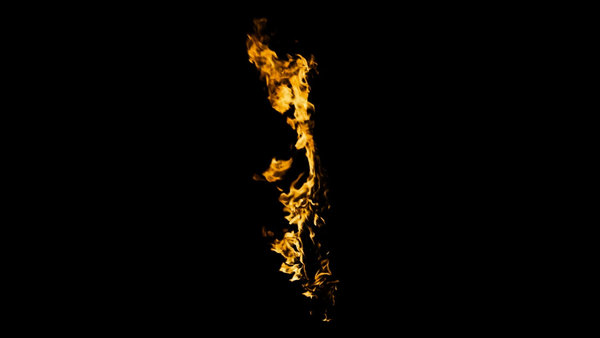 Body Fire Burning Body Edge Windy 2 vfx asset stock footage