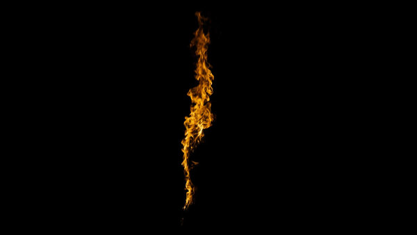 Body Fire Burning Back Side Calm 3 vfx asset stock footage