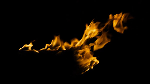 Body Fire Burning Arm Horizontal Windy 1 vfx asset stock footage