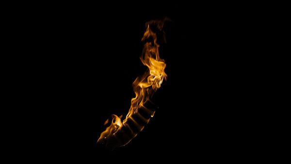 Body Fire Burning Arm Diagonal Calm 1 vfx asset stock footage