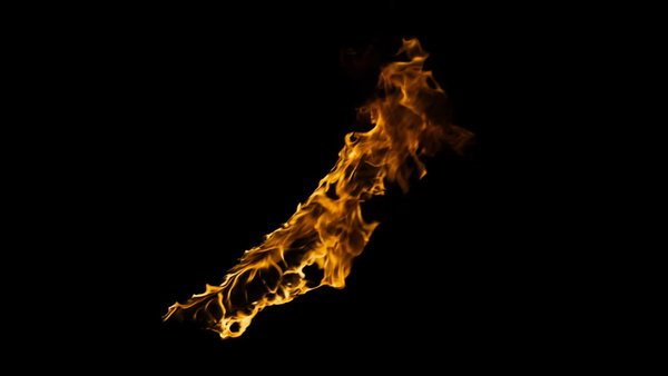 Body Fire Burning Arm Diagonal Windy 1 vfx asset stock footage