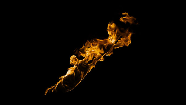Body Fire Burning Arm Diagonal Windy 2 vfx asset stock footage