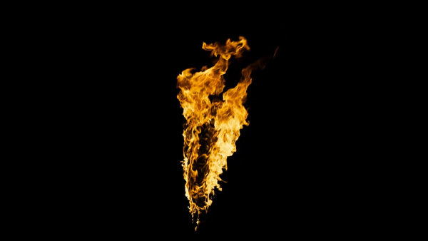 Body Fire Burning Leg Windy 2 vfx asset stock footage