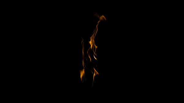 Body Fire Burning Small Patch 2 vfx asset stock footage