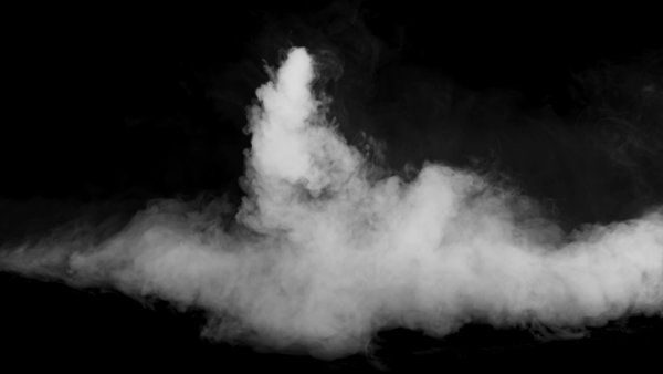 Small Scale Falling Fog Pipe Fog Front Wide 3 vfx asset stock footage