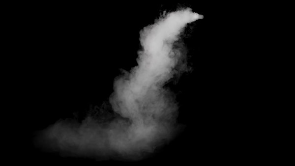 Small Scale Falling Fog Pipe Fog Side 2 vfx asset stock footage