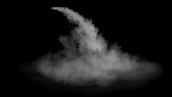 Small Scale Falling Fog Pipe Fog Side 3 vfx asset stock footage