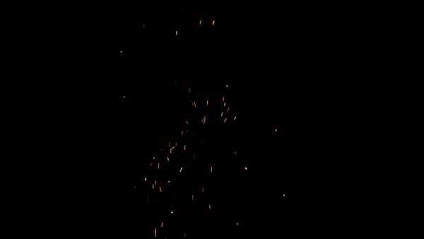 Fire Sparks - Close Rising Sparks Mid 1 vfx asset stock footage