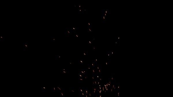 Fire Sparks - Close Rising Sparks Mid 11 vfx asset stock footage