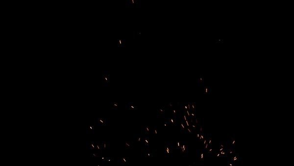 Fire Sparks - Close Rising Sparks Mid 14 vfx asset stock footage