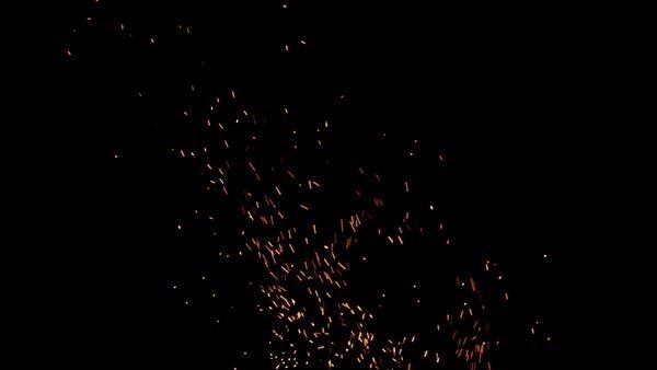 Fire Sparks - Close Rising Sparks Mid 5 vfx asset stock footage
